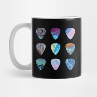 Guitar Picks Abstract Mug